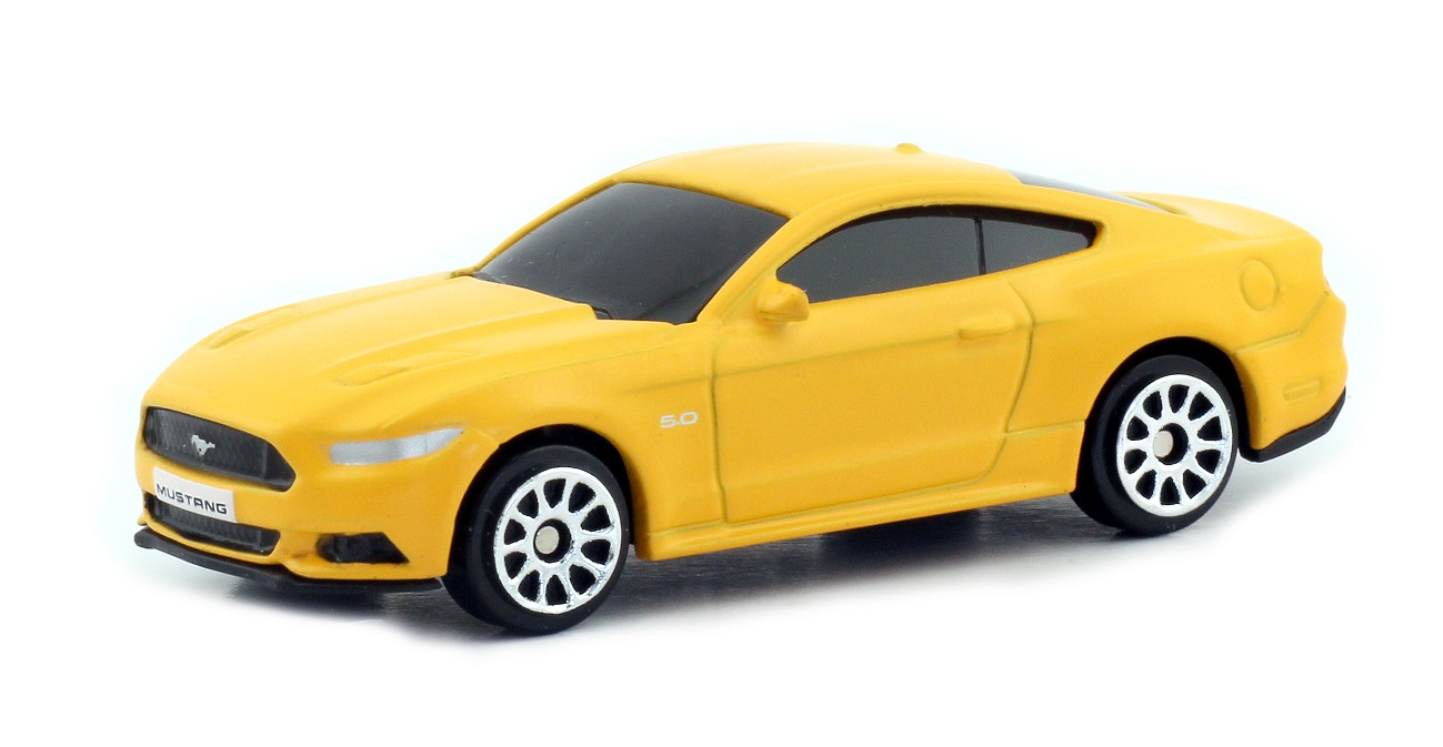 Купить машина металлическая RMZ City 1:64 Ford Mustang 2015, цвет матовый  желтый, цены на Мегамаркет