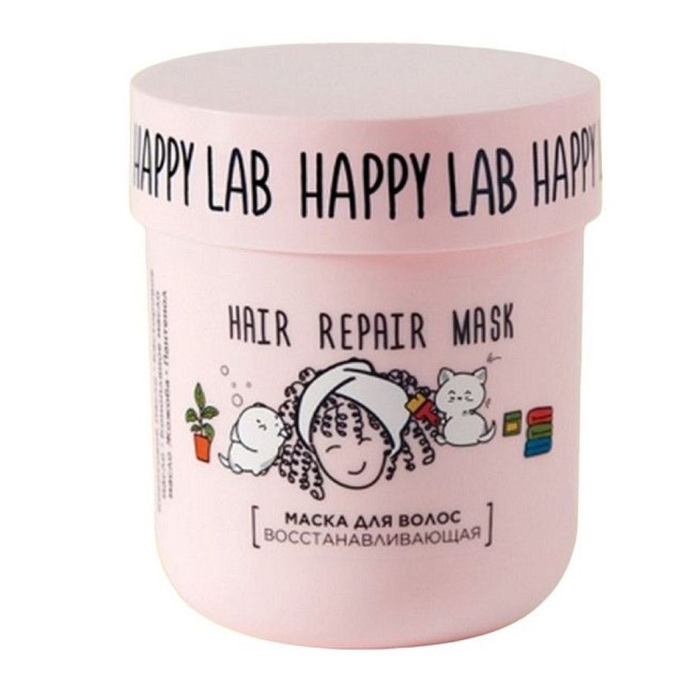 Купить маска для волос Happy Lab восстанавливающая 180 г, цены на  Мегамаркет | Артикул: 600011150169