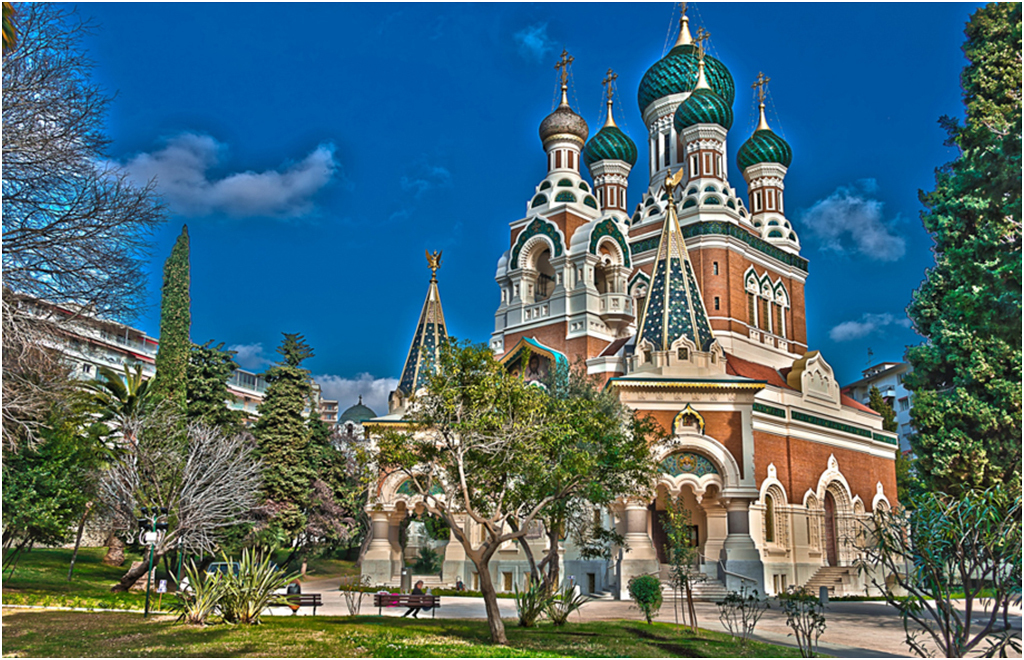 Красивые фото православных храмов Купить картина на холсте с подрамником ХитАрт Собор Николая Чудотворца 80x52 см,