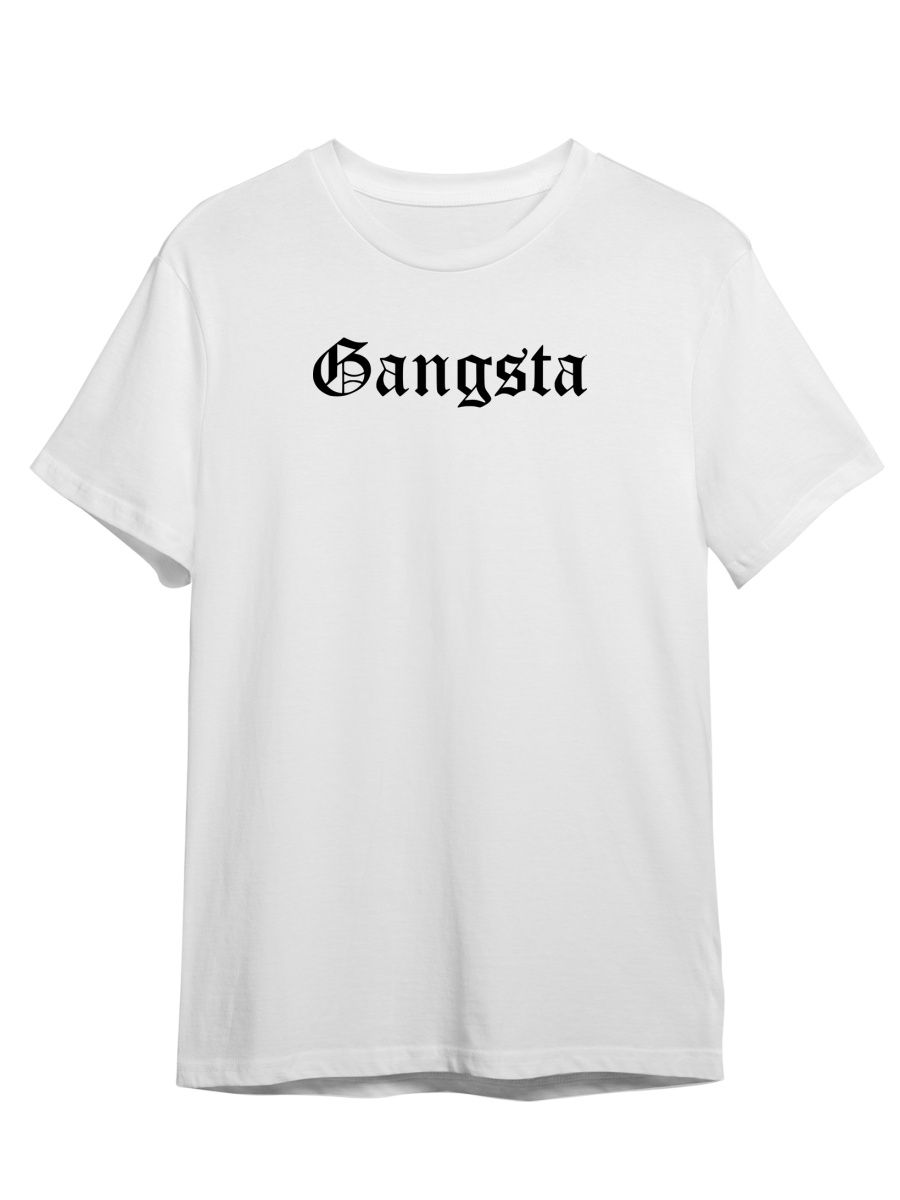 Футболка унисекс Каждому Своё Gangsta/OG/Гангстер STGO16N белая XS - купить  в Москве, цены на Мегамаркет