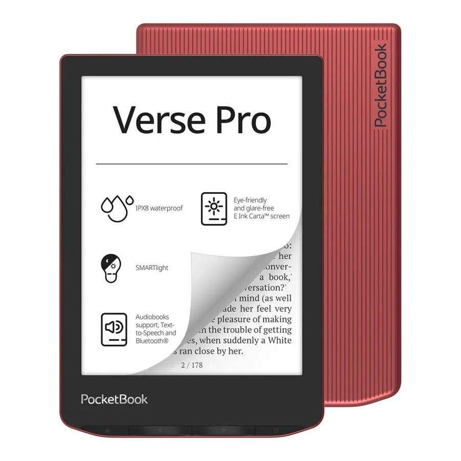 Книга электронная PocketBook 634 Verse Pro 6\", E-Ink Carta HD, с ...