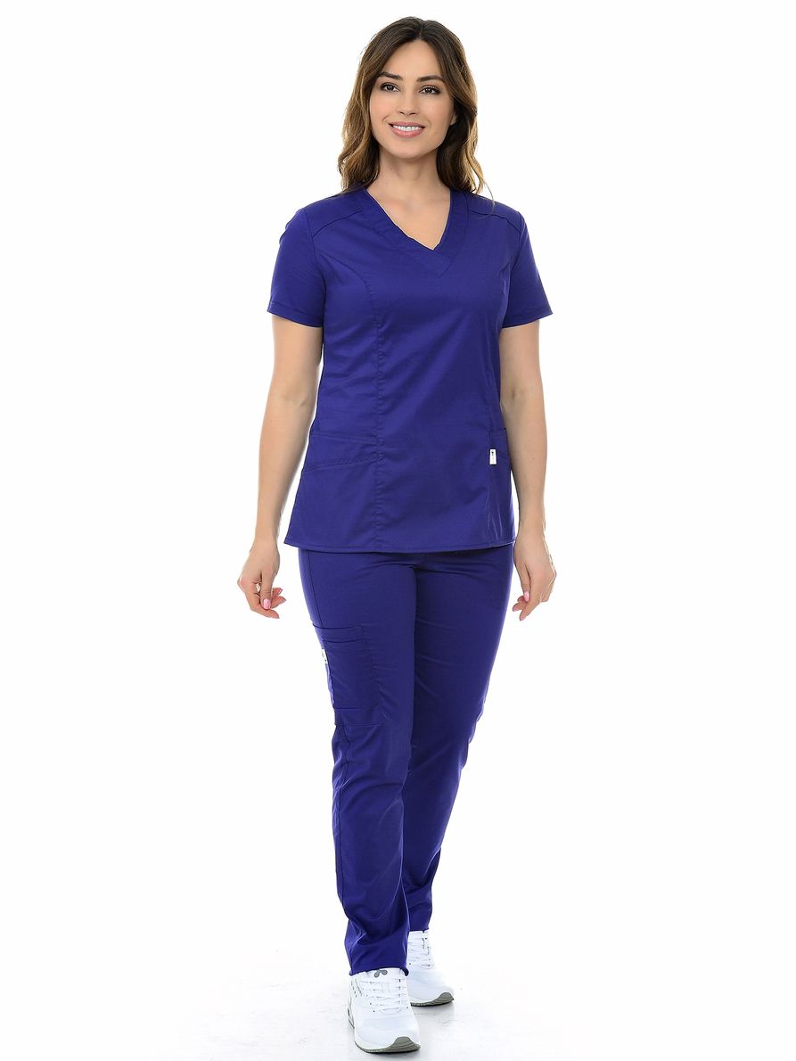 Костюм медицинский женский MedicalWear Вена 103 синий 42 RU - купить в  Москве, цены на Мегамаркет