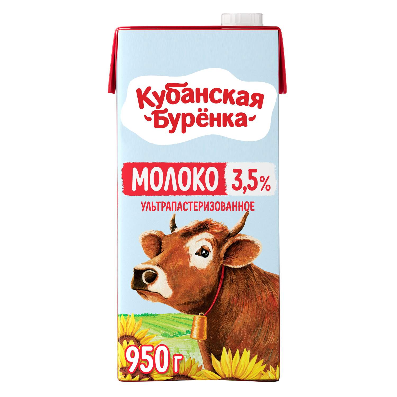 Купить молоко Кубанская бурёнка ультрапастеризованное 3,5% 950 мл бзмж,  цены на Мегамаркет | Артикул: 100028186038