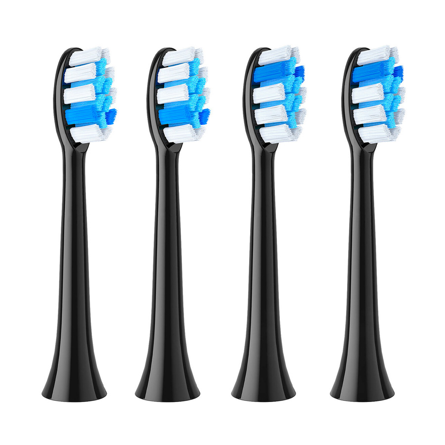 Fairywill P11 Plus Black Electric Toothbrush Rechargeable Travel Case 8PCS Heads