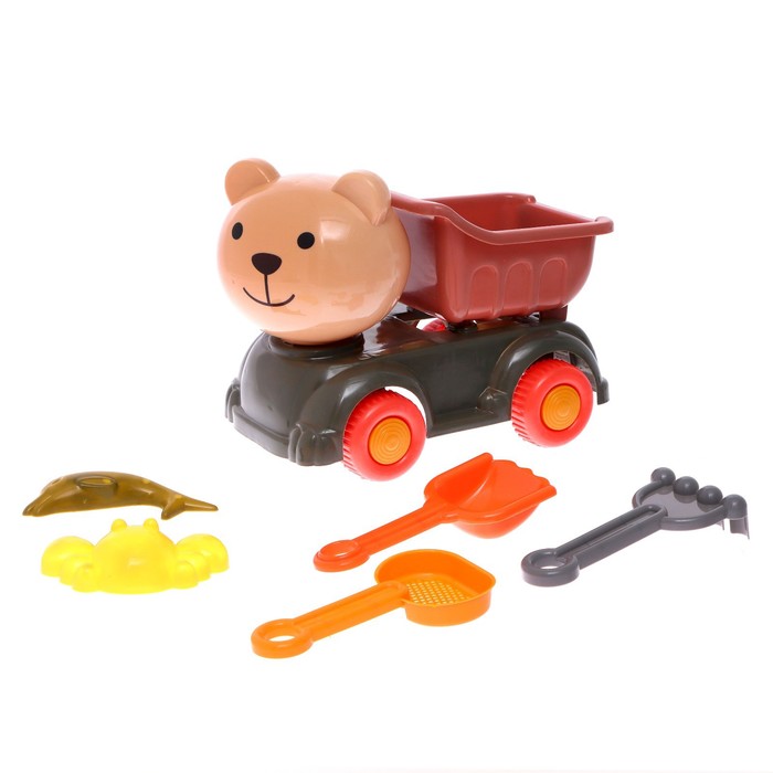 Игрушки для песочницы Грузовичок Мишка, 6 предметов – купить в Москве ...