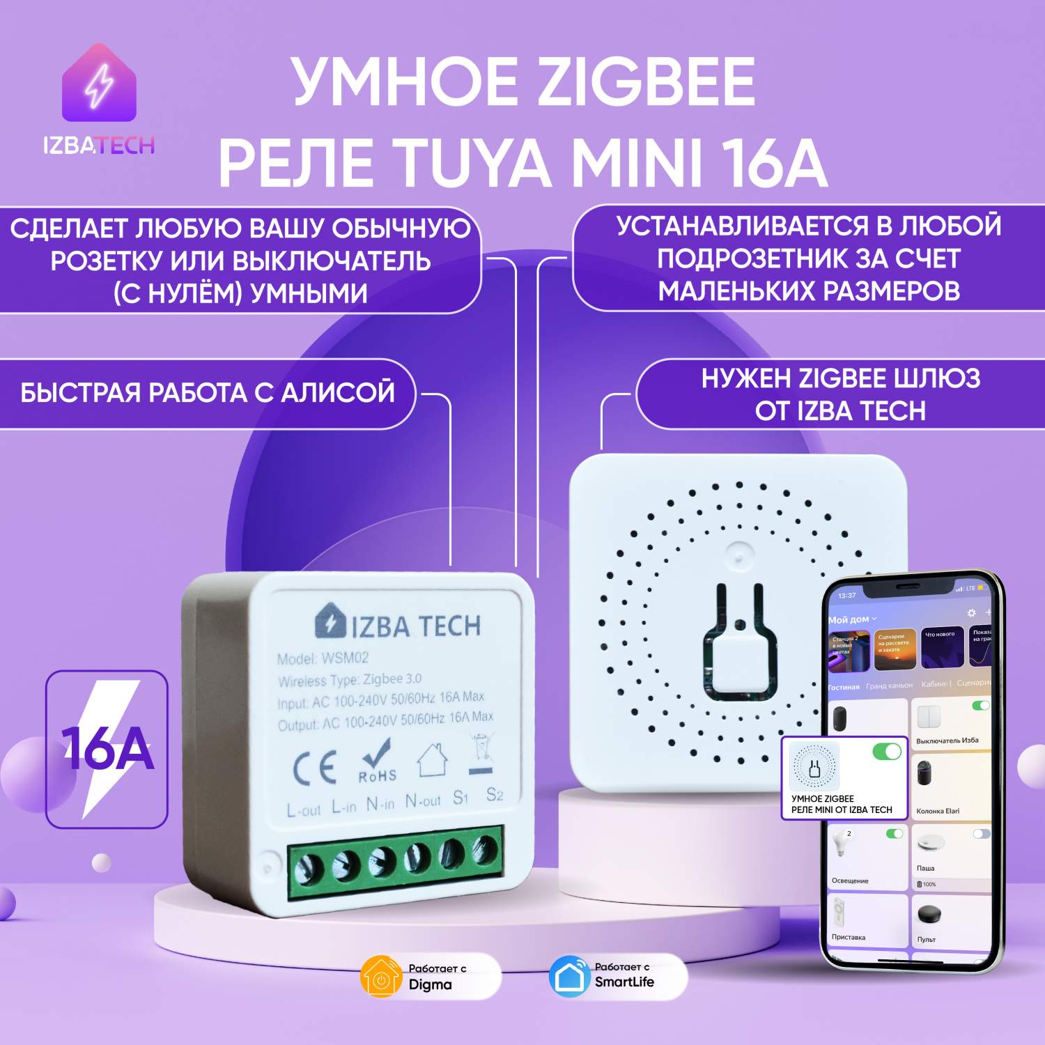 Контроллеры для умного дома Izba Tech - купить контроллеры для умного дома Izba Tech, цены на Мегамаркет