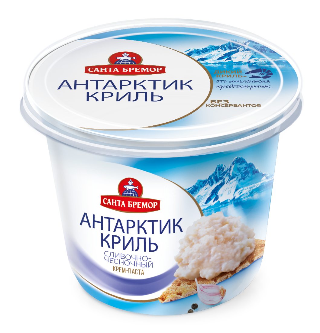 Купить паста Санта Бремор из морепродуктов антарктик криль сливочно