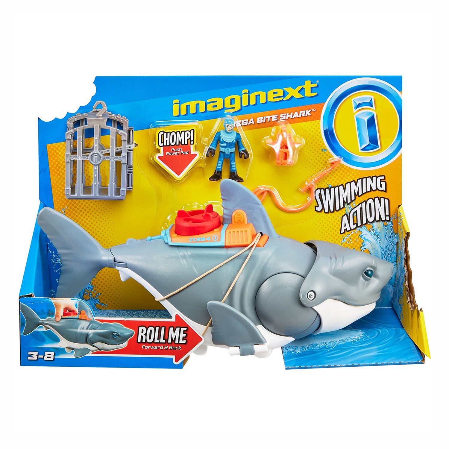 Игровой набор Imaginext Акула Мощный укус GKG77 – купить в Москве, цены в  интернет-магазинах на Мегамаркет