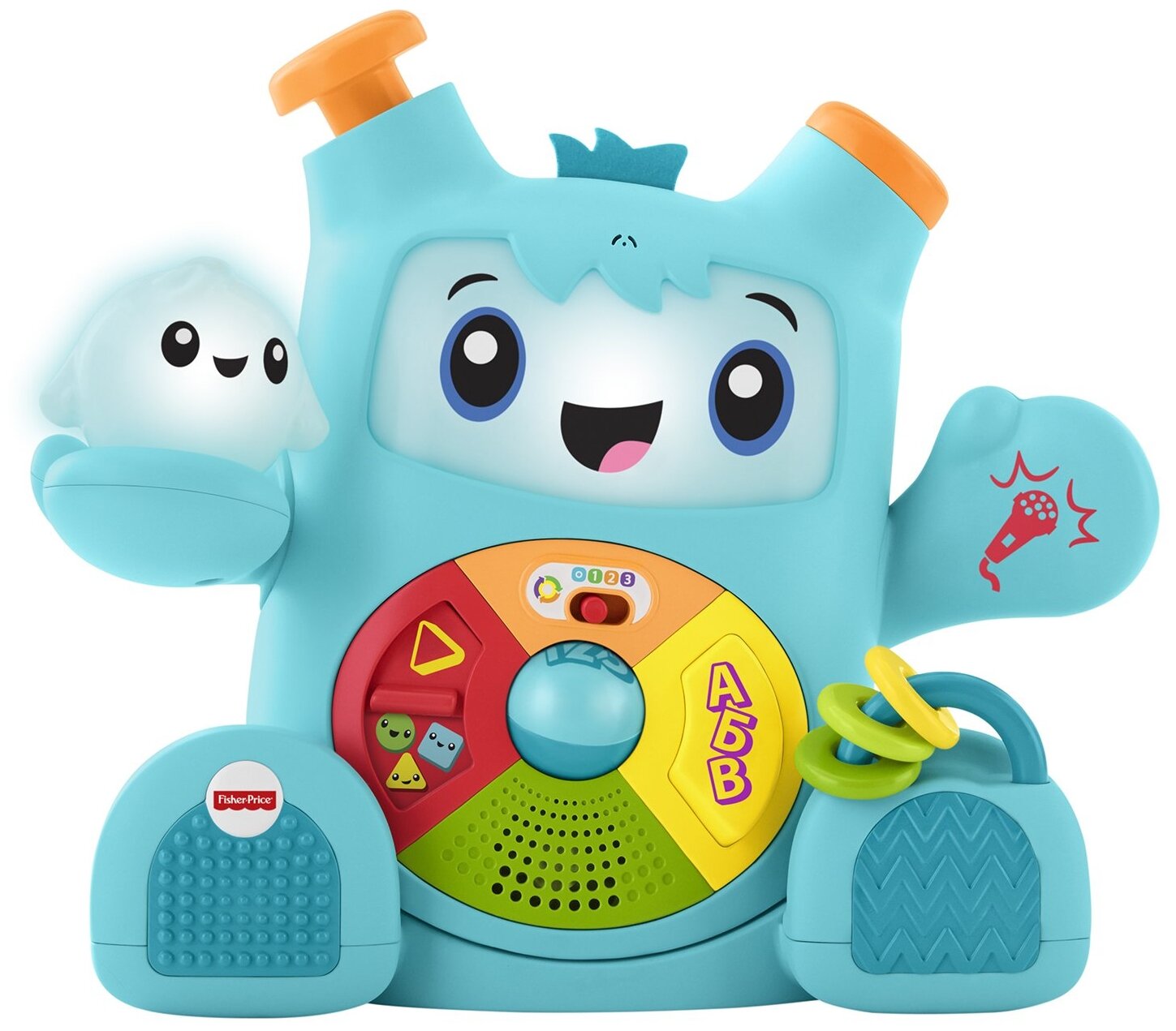 Интерактивная развивающая игрушка Fisher-Price Смейся и учись. Роккит и  Спарки (FXD10) – купить в Москве, цены в интернет-магазинах на Мегамаркет