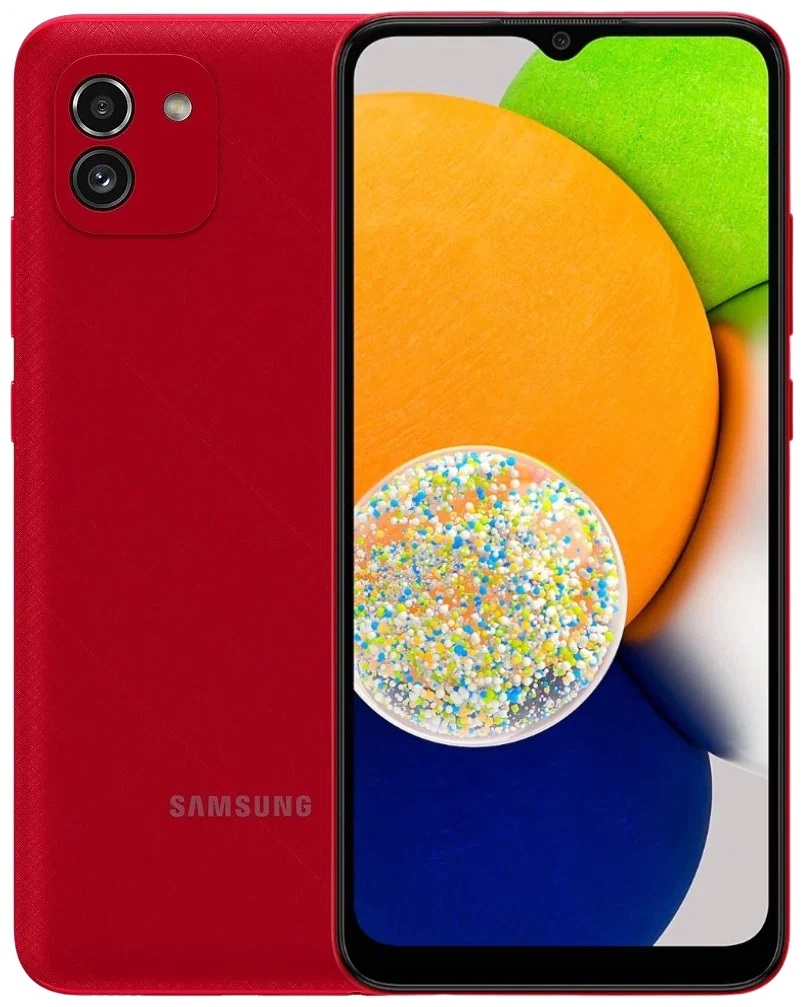 Смартфон Samsung Galaxy A03 4/128GB Red – купить в Москве, цены в  интернет-магазинах на Мегамаркет