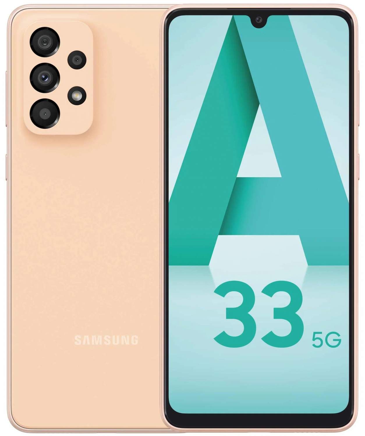 Смартфон Samsung Galaxy A33 5G 8/128GB Awesome Peach – характеристики на  Мегамаркет