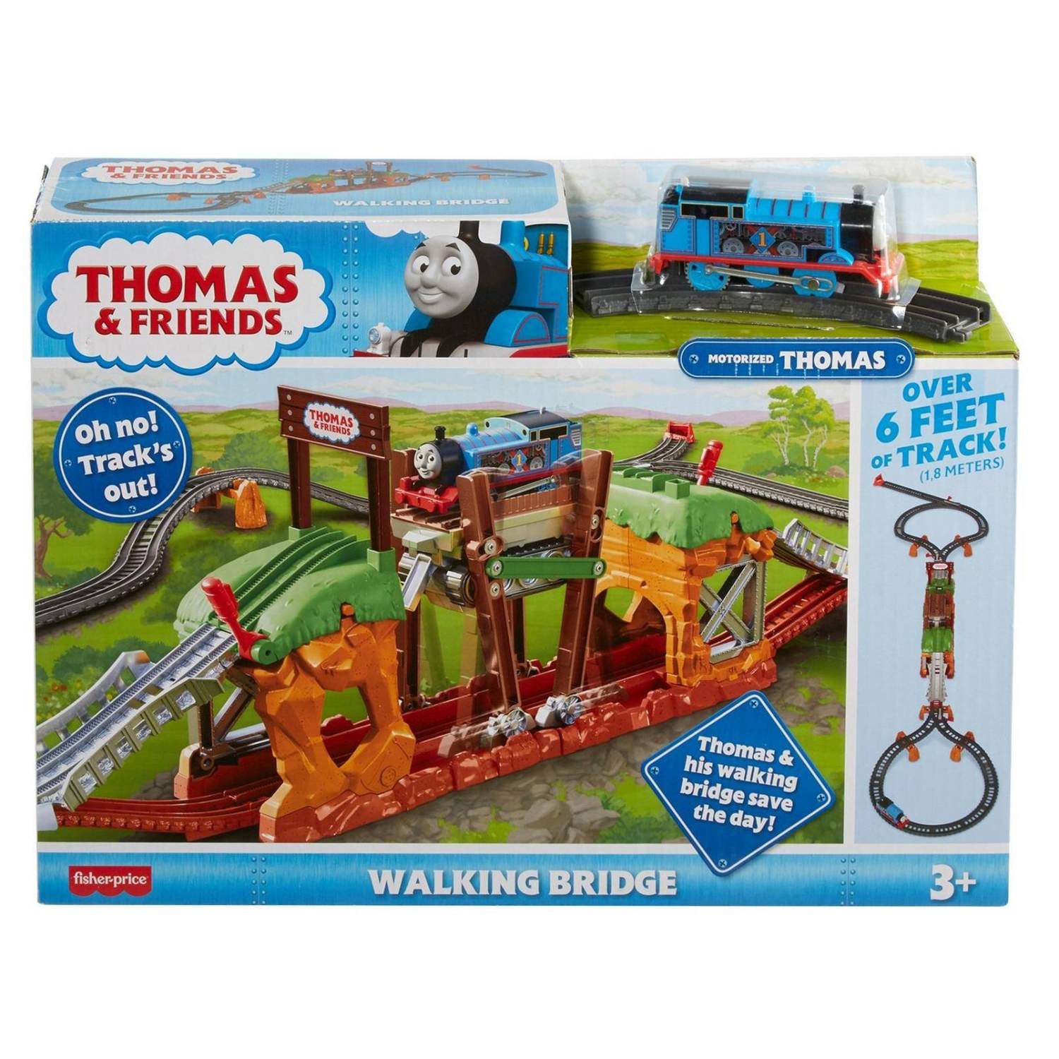 Игровой набор Thomas & Friends Трек-мастер Железная дорога Мост с  переправой GHK84 – купить в Москве, цены в интернет-магазинах на Мегамаркет