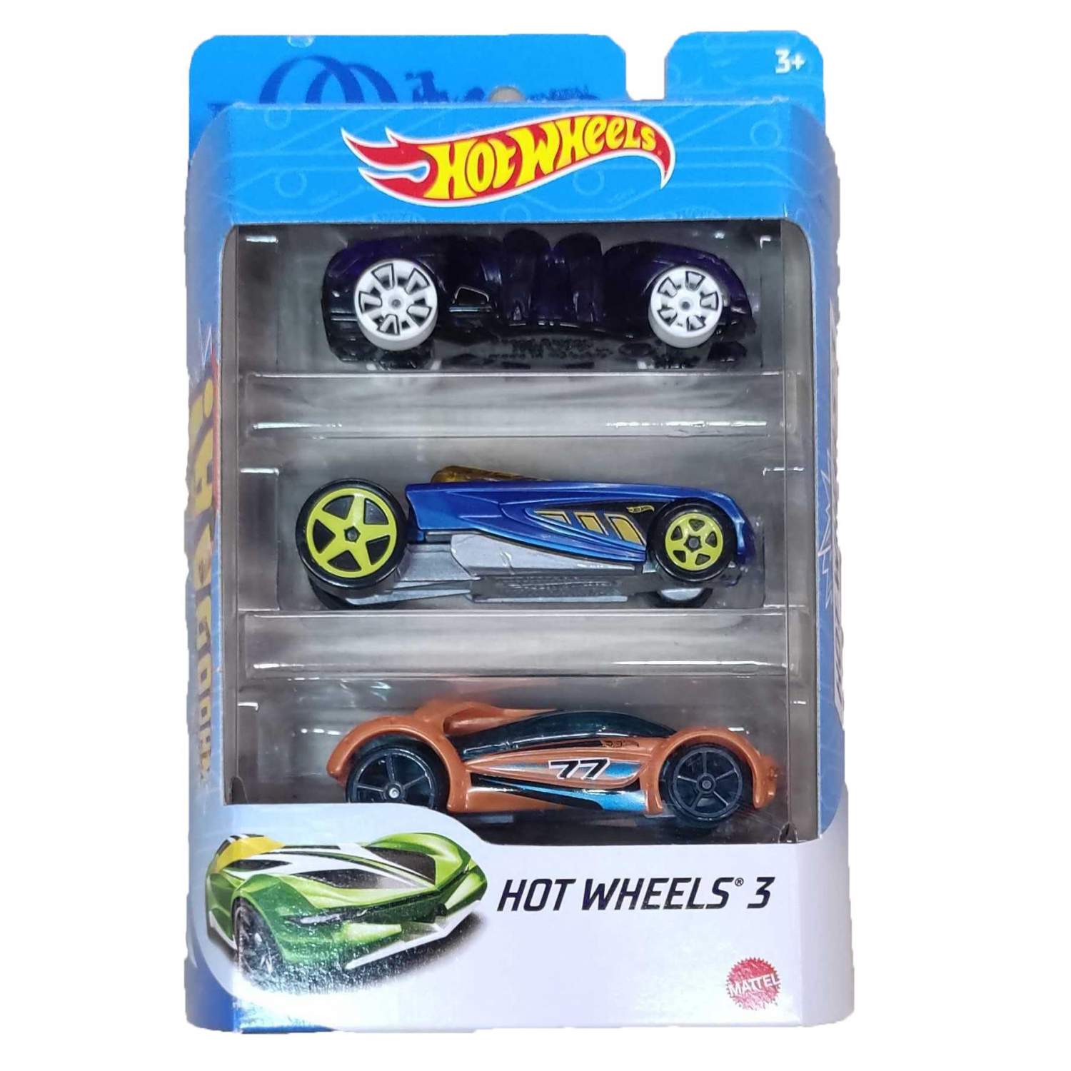 Hot Wheels Базовые машинки, 3 шт, фиолетовая, синяя, оранжевая  К5904/К5904/7 – купить в Москве, цены в интернет-магазинах на Мегамаркет