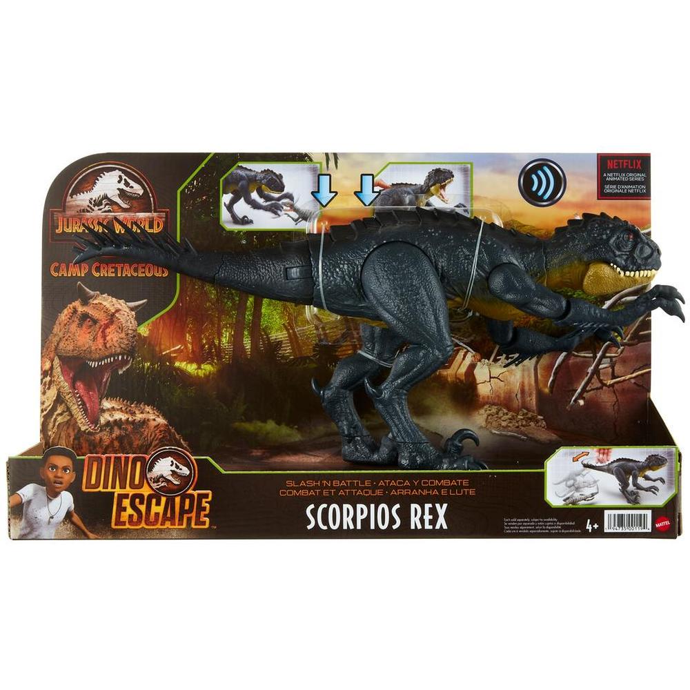 Отзывы о фигурка Mattel Jurassic World Хлопающий Скорпиос Рекс HBT41 -  отзывы покупателей на Мегамаркет | игровые фигурки HBT41 - 600004839201