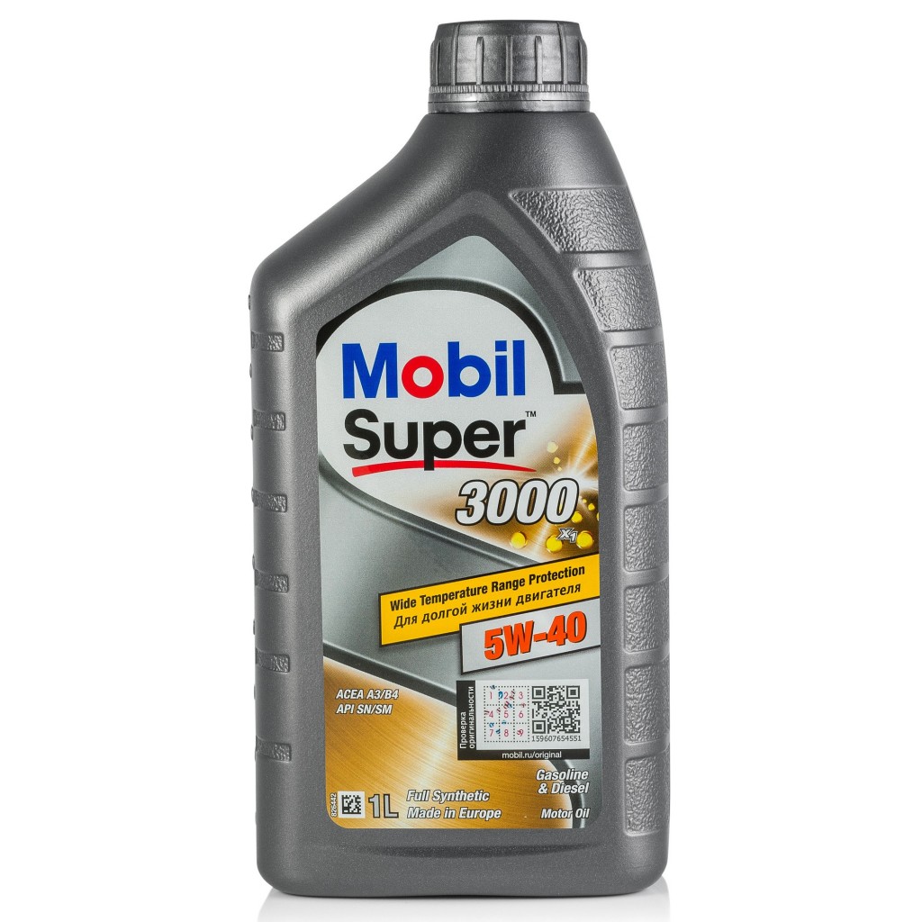 Моторное масло Mobil Super 3000 x1 5W-40 1л - отзывы покупателей на  Мегамаркет | 100000370466