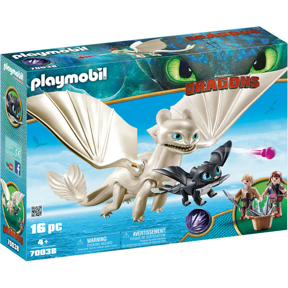 Набор фигурок Playmobil Light Fury with Baby Dragon & Children Как  приручить дракона – купить в Москве, цены в интернет-магазинах на Мегамаркет