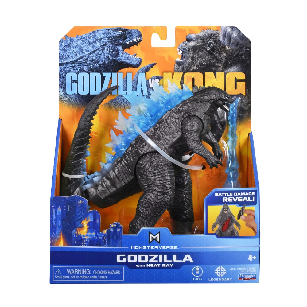 Playmates Toys Фигурка Годзилла против Конга (Godzilla vs. Kong Basic  Godzilla Heat Ray Fi – купить в Москве, цены в интернет-магазинах на  Мегамаркет