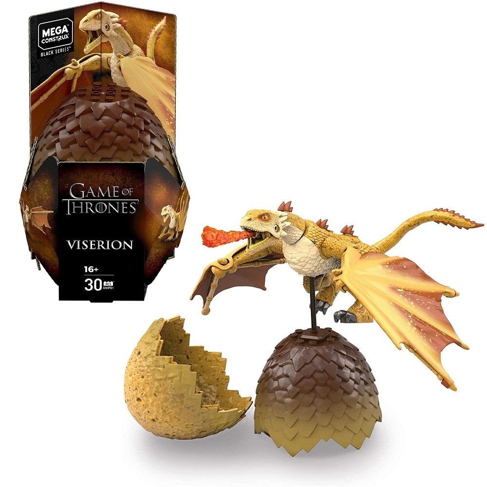 Mega Construx Конструктор Игра Престолов: дракон Визерион (Game of Thrones:  Viserion Build – купить в Москве, цены в интернет-магазинах на Мегамаркет