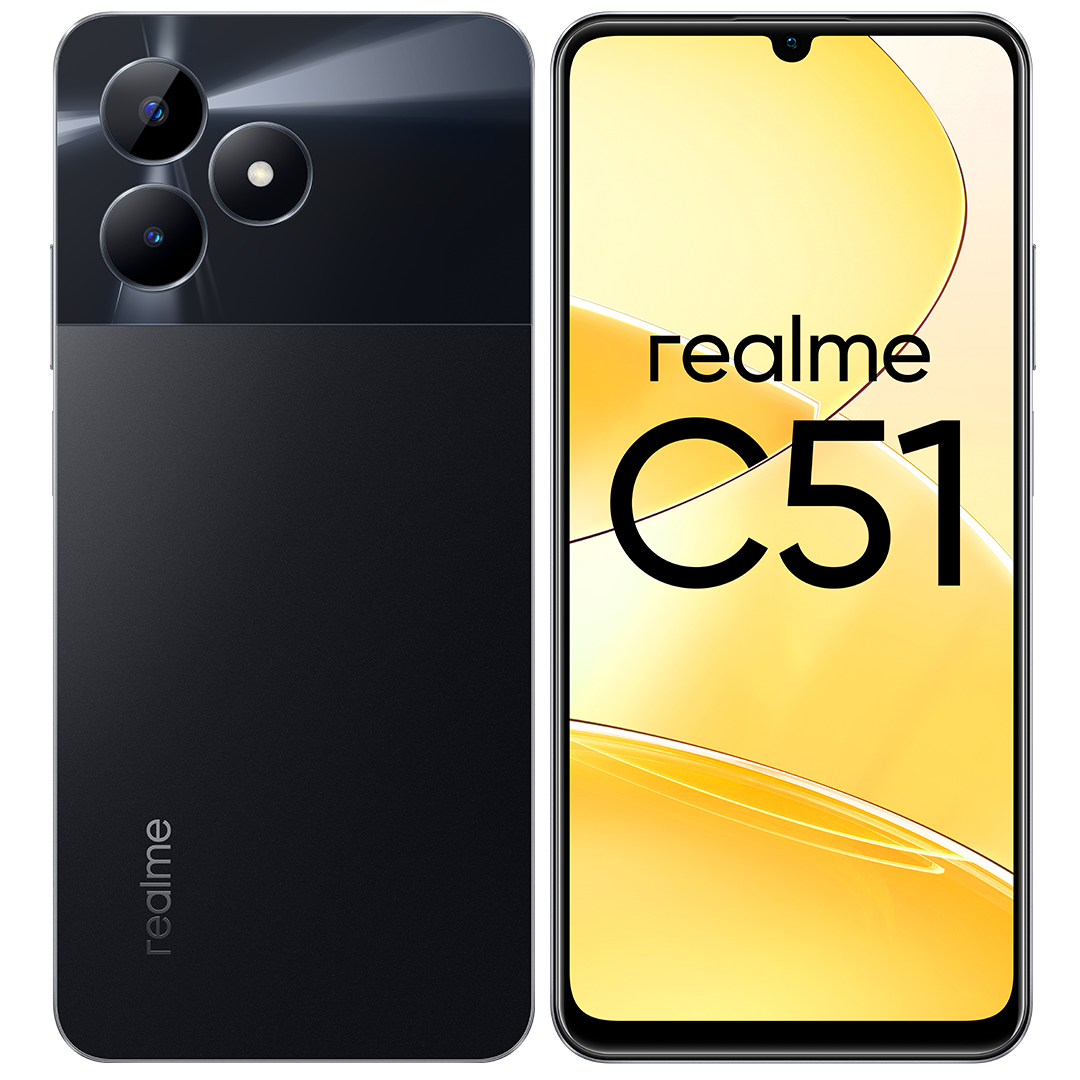 Смартфон Realme C51 4/64GB black (RMX3830), купить в Москве, цены в  интернет-магазинах на Мегамаркет