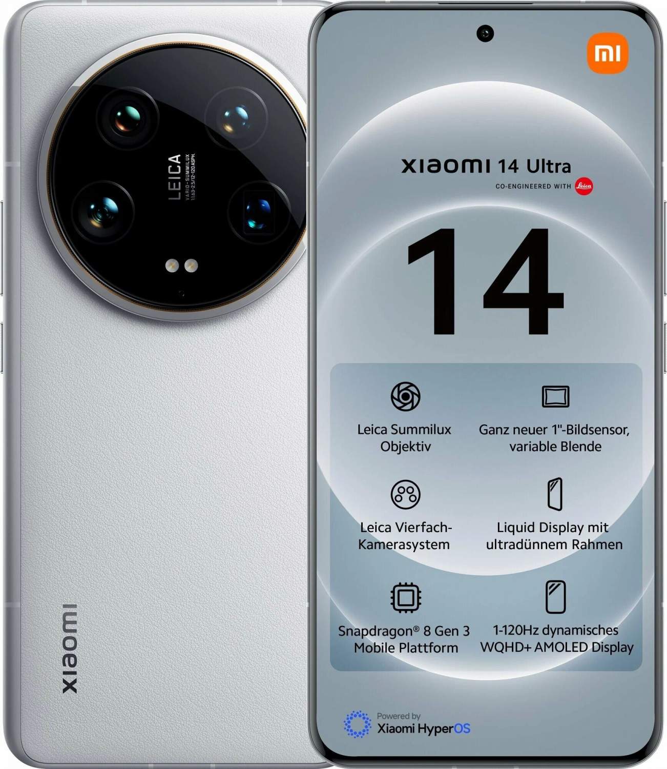 Смартфон Xiaomi 14 Ultra 16/512GB White (14 Ultra 16/512GB White