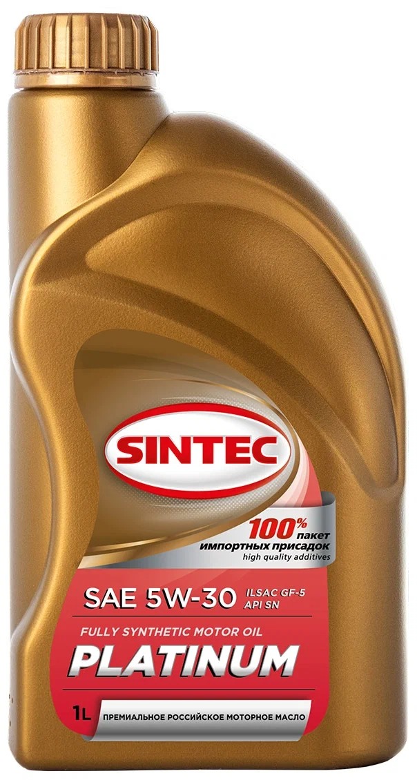 Моторное масло SINTEC синтетическое Платинум 5W30 API SN/CF 1л -  .