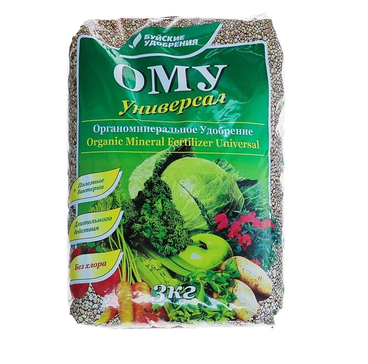 Органоминеральное удобрение  удобрения ОМУ Универсал 15705 3 кг .