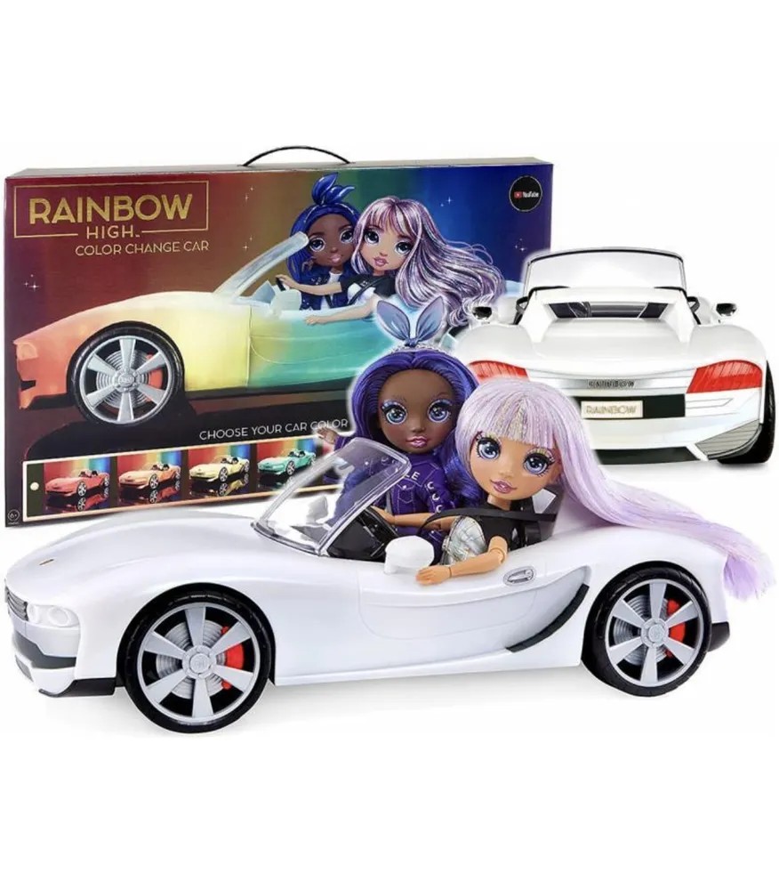 Купить mGA Entertainment Машина Rainbow High Color Change Car Автомобиль  для куклы 574316, цены на Мегамаркет