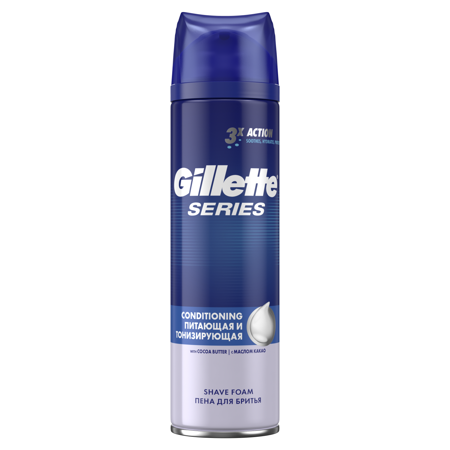 Пена для бритья Gillette Series Питающая и тонизирующая 250 мл - отзывыпокупателей на Мегамаркет