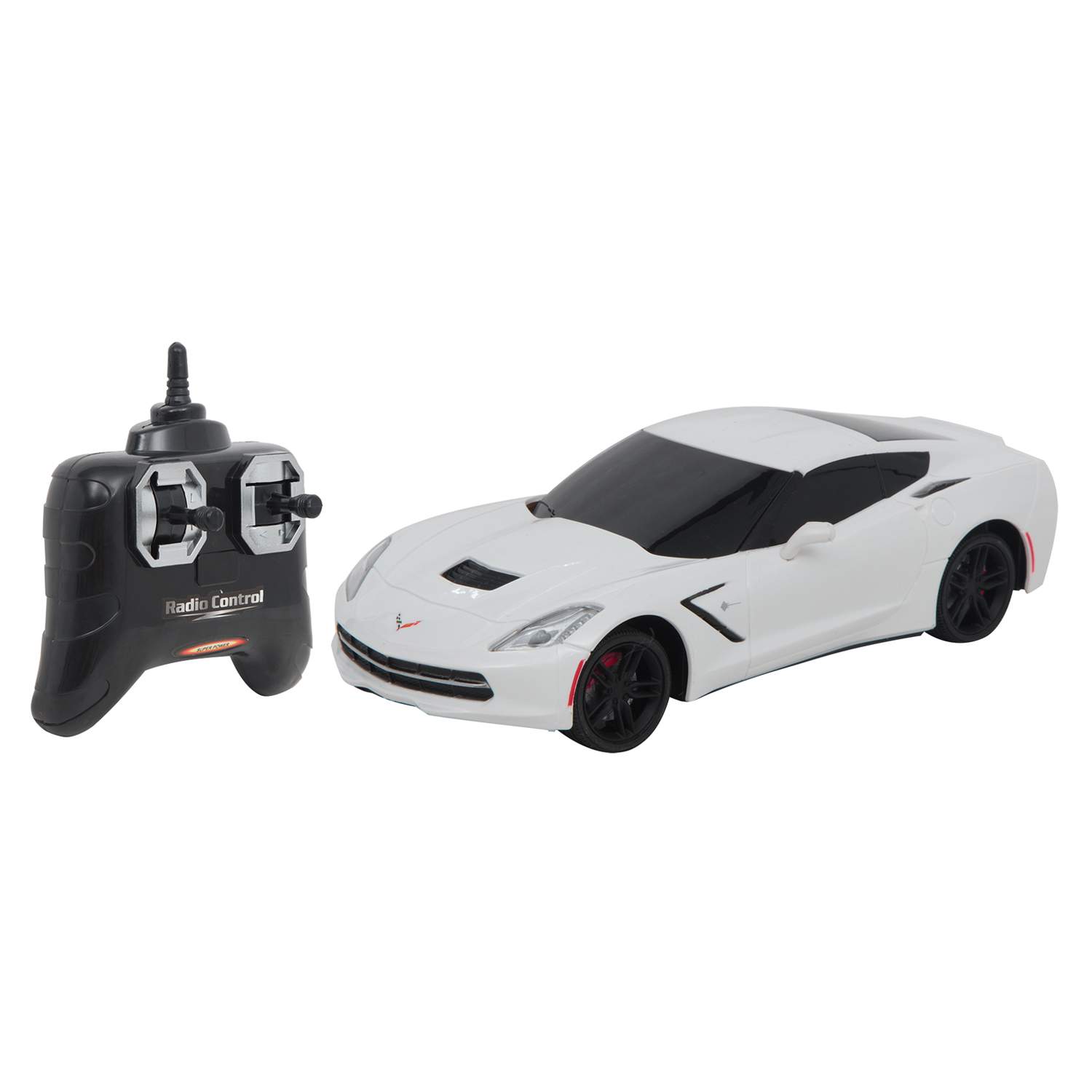 Купить машина на радиоуправлении Maxi Car Vip Line Chevrolet Corvette C7,  1:24, белый, цены на Мегамаркет