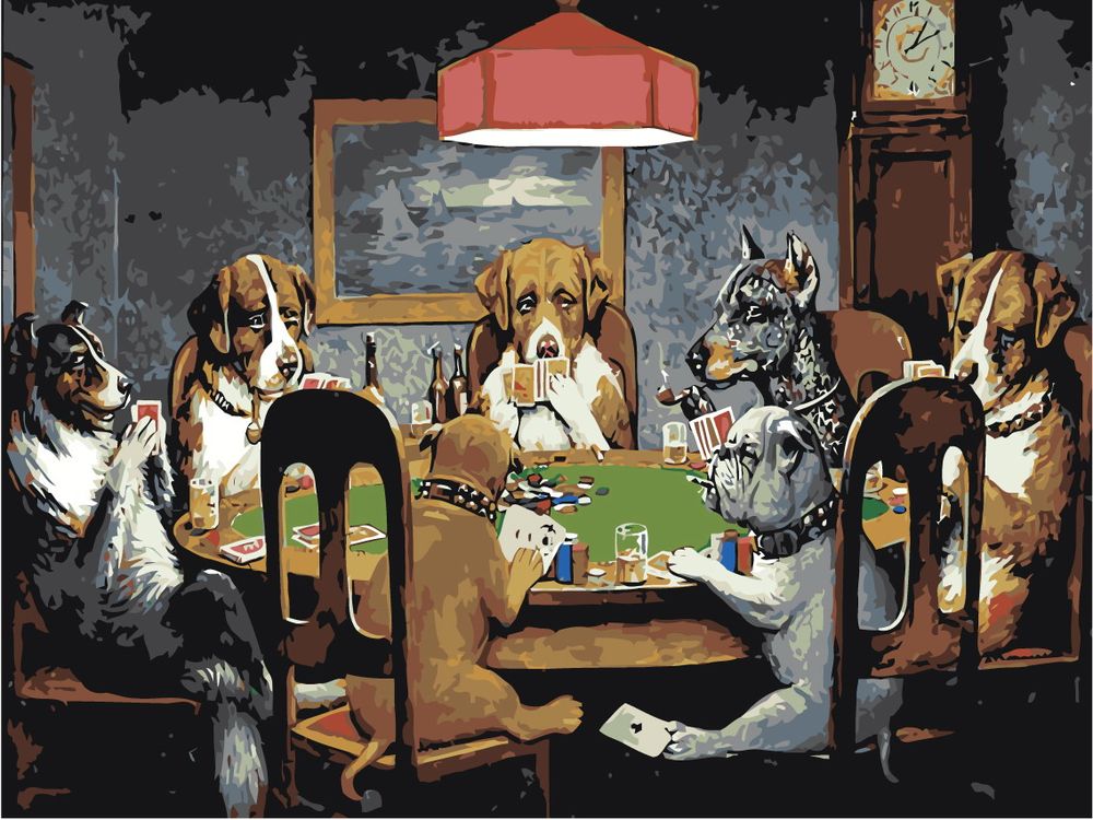 Картина по номерам Живопись по Номерам Собаки играют в покер, 30x40 -  отзывы покупателей на маркетплейсе Мегамаркет | Артикул: 600001084149