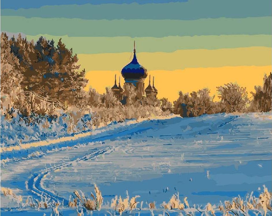 Январские пейзажи с церквями фото