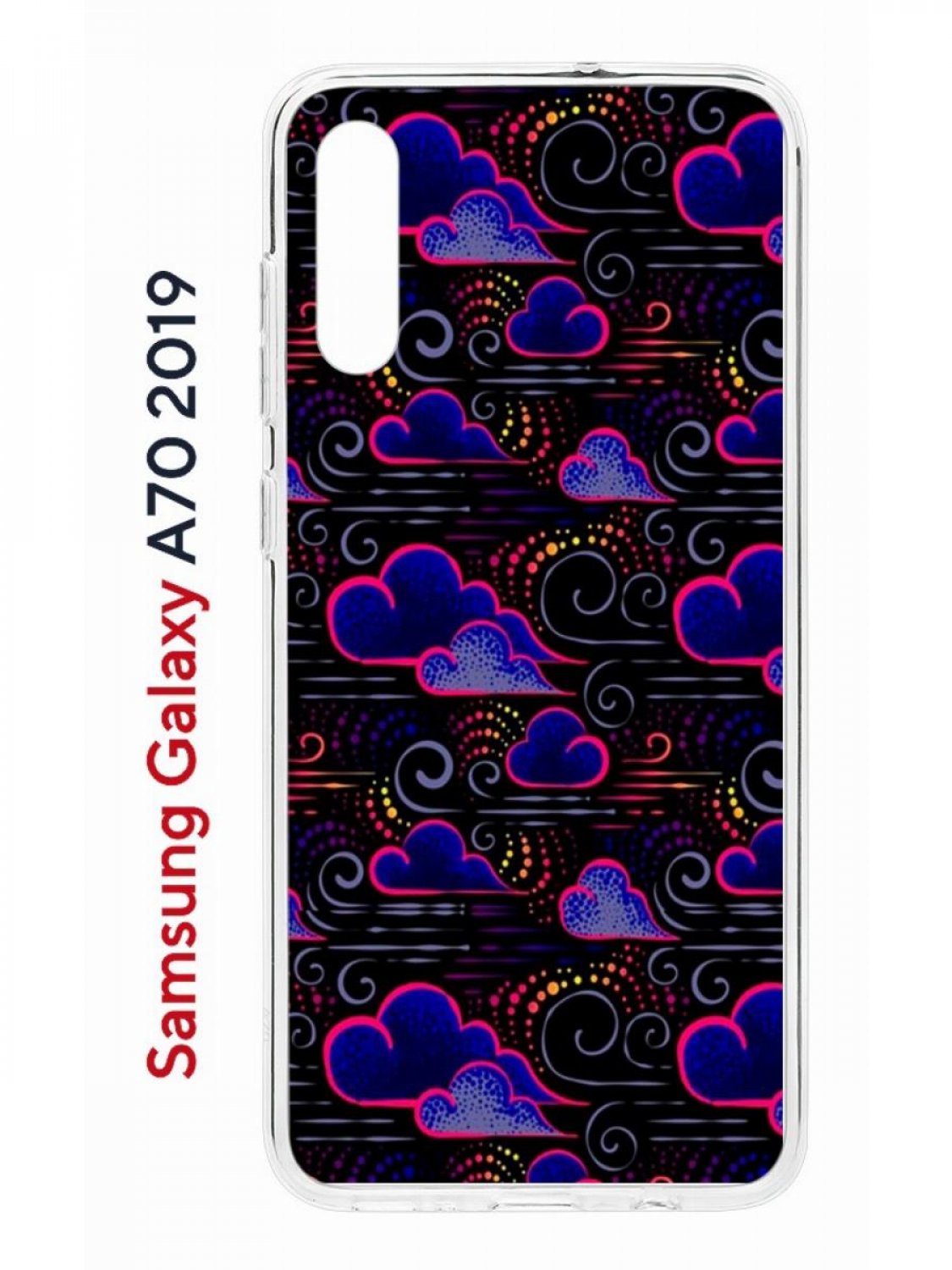 Чехол на Samsung Galaxy A70 Kruche Print Dreams,противоударный силиконовый  бампер, купить в Москве, цены в интернет-магазинах на Мегамаркет