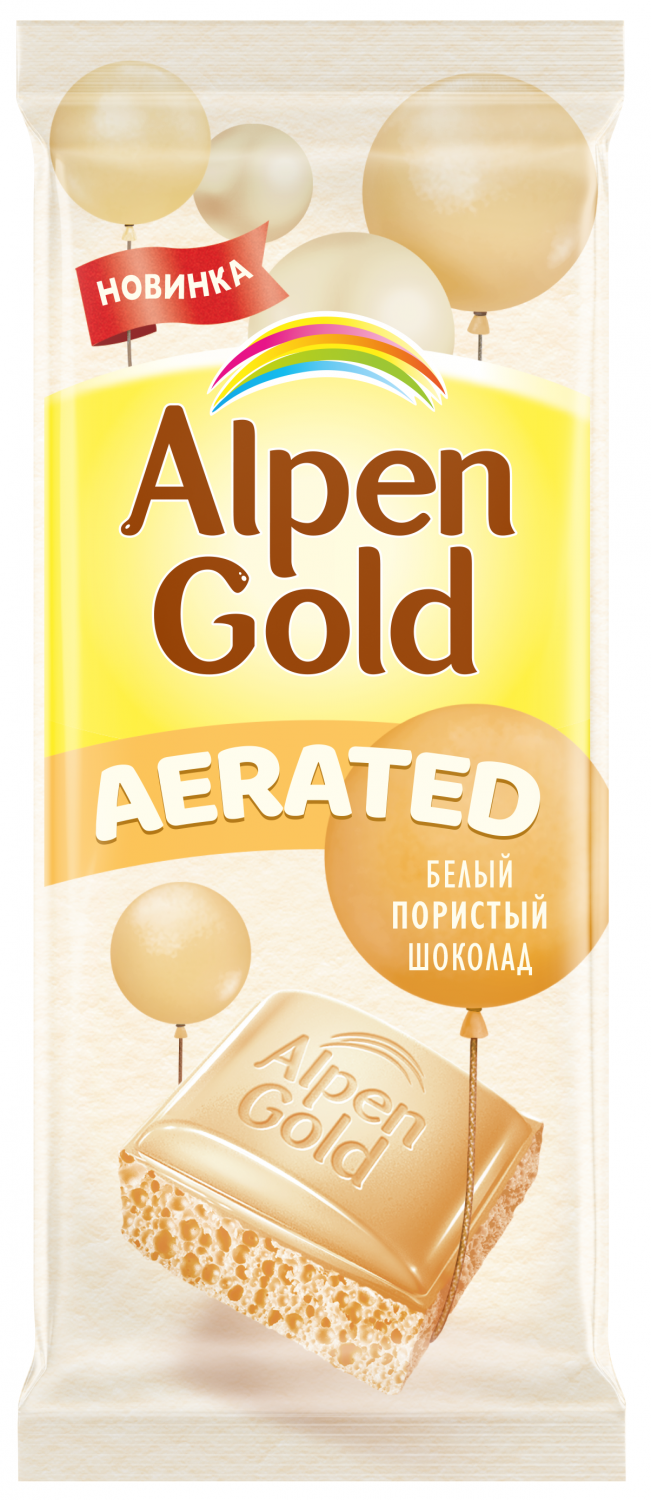 Купить шоколад Alpen Gold Aerated белый пористый 80 г, цены на Мегамаркет |  Артикул: 100029996166