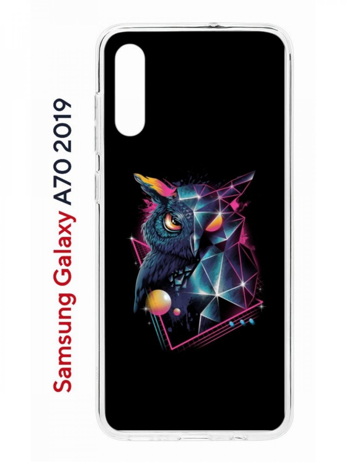 Чехол на Samsung Galaxy A70 Kruche Print Retro Owl,противоударный  силиконовый бампер – купить в Москве, цены в интернет-магазинах на  Мегамаркет