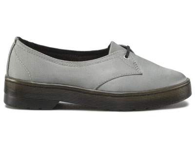 Grey dr martens clearance shoes