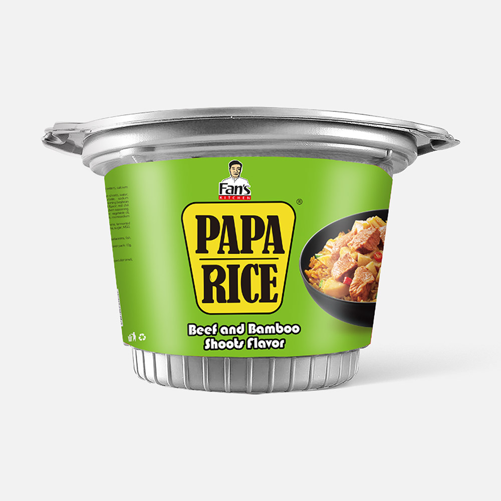 Рис Jinmailang Papa Rice со вкусом говядины с побегами бамбука быстрого ...