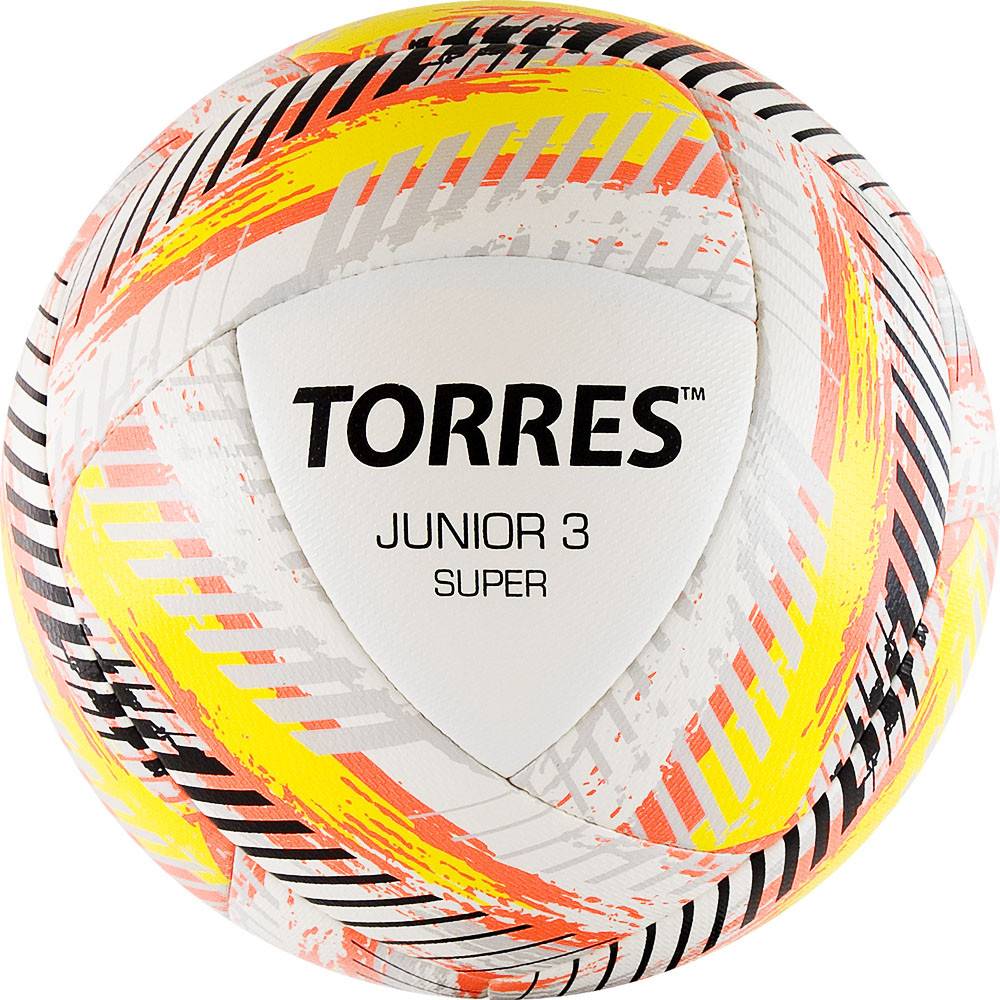 Футбольный мяч Torres Junior №3 white/red/yellow/black - отзывы покупателей  на Мегамаркет