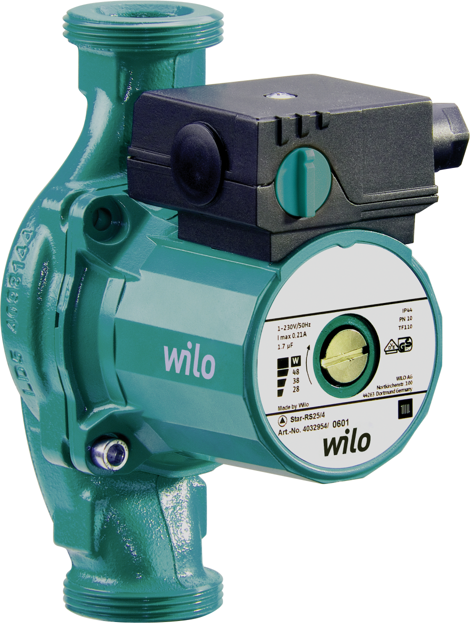 Насос циркуляционный Wilo STAR-RS25/6 с гайками купить, цены в Москве ...