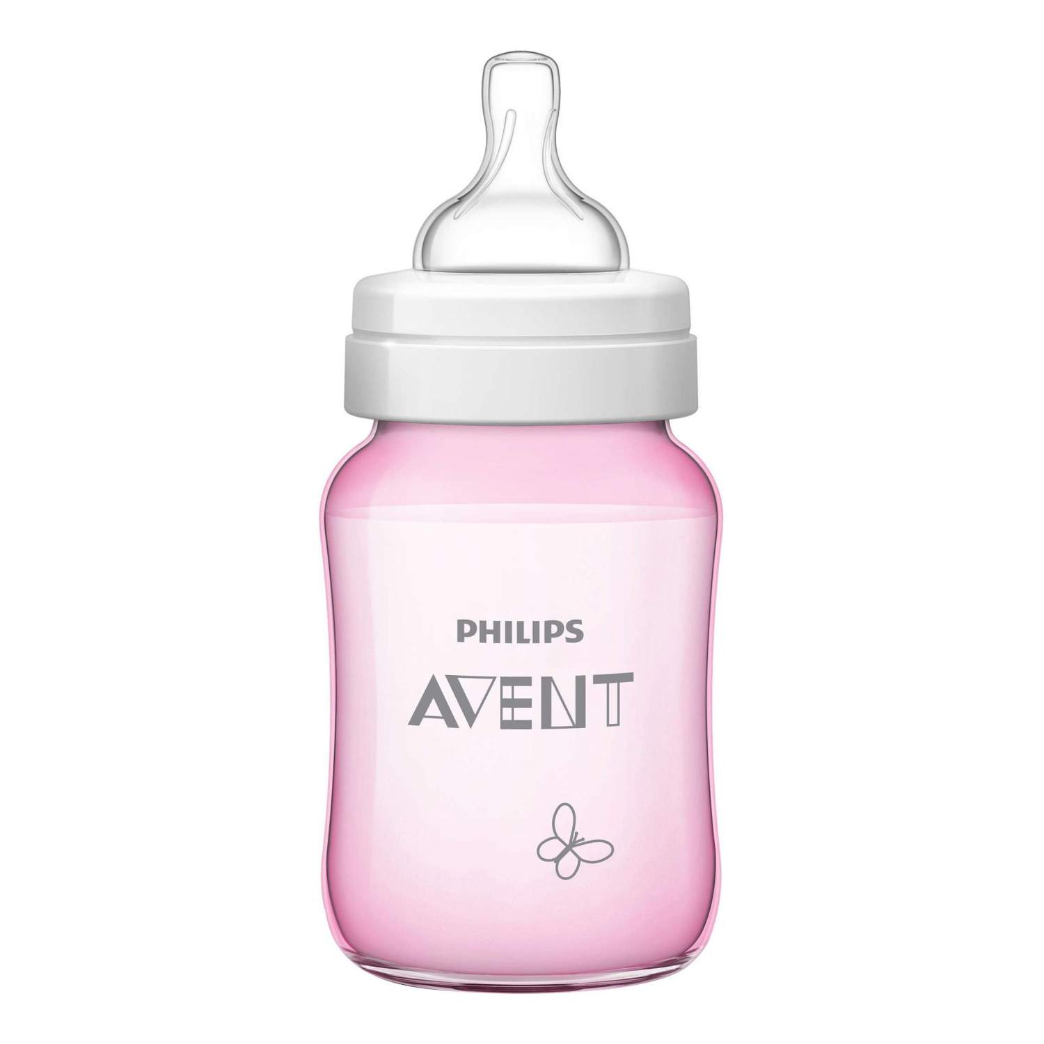 Детская бутылочка Philips Avent Classic+ SCF573/13 для девочек 260 мл 1  мес+ - отзывы покупателей на Мегамаркет