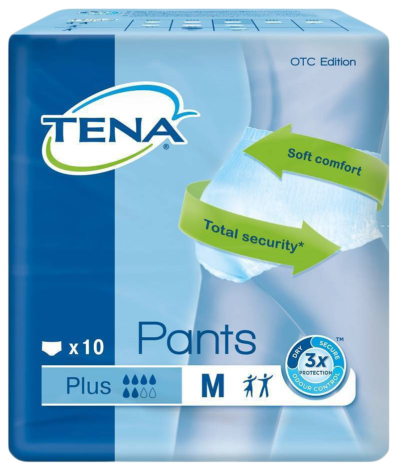Подгузники-трусы для взрослых Тена Пантс Плюс M 10 шт. - купить в  интернет-магазинах, цены на Мегамаркет | подгузники для взрослых
