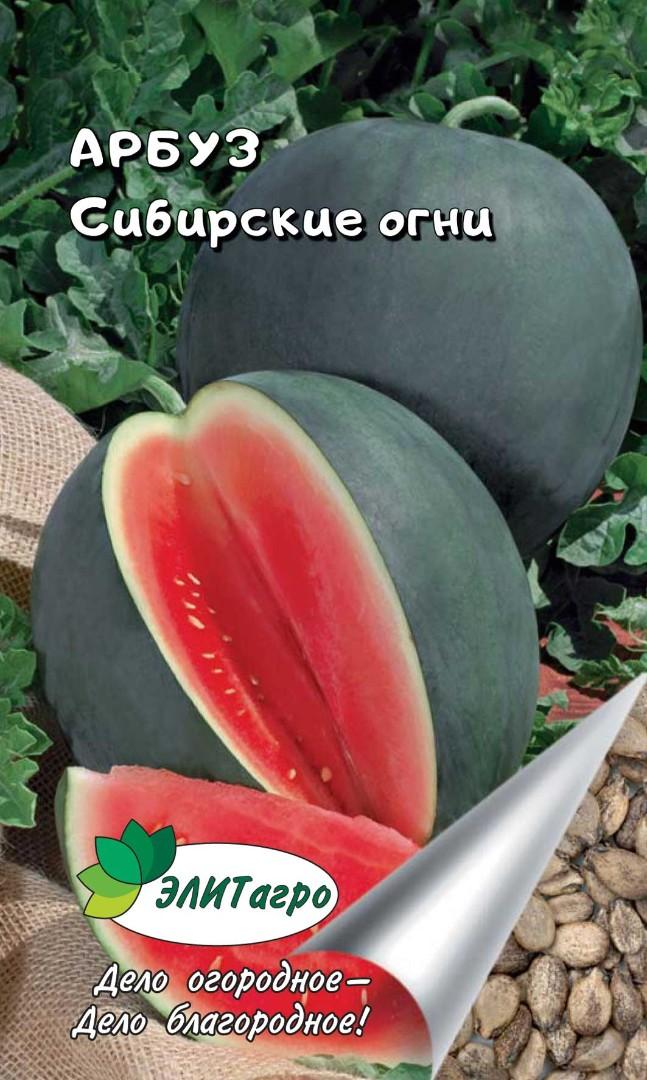 Семена ягод Элитагро Арбуз Сибирские Огни 1 г - купить в Москве, цены наМегамаркет