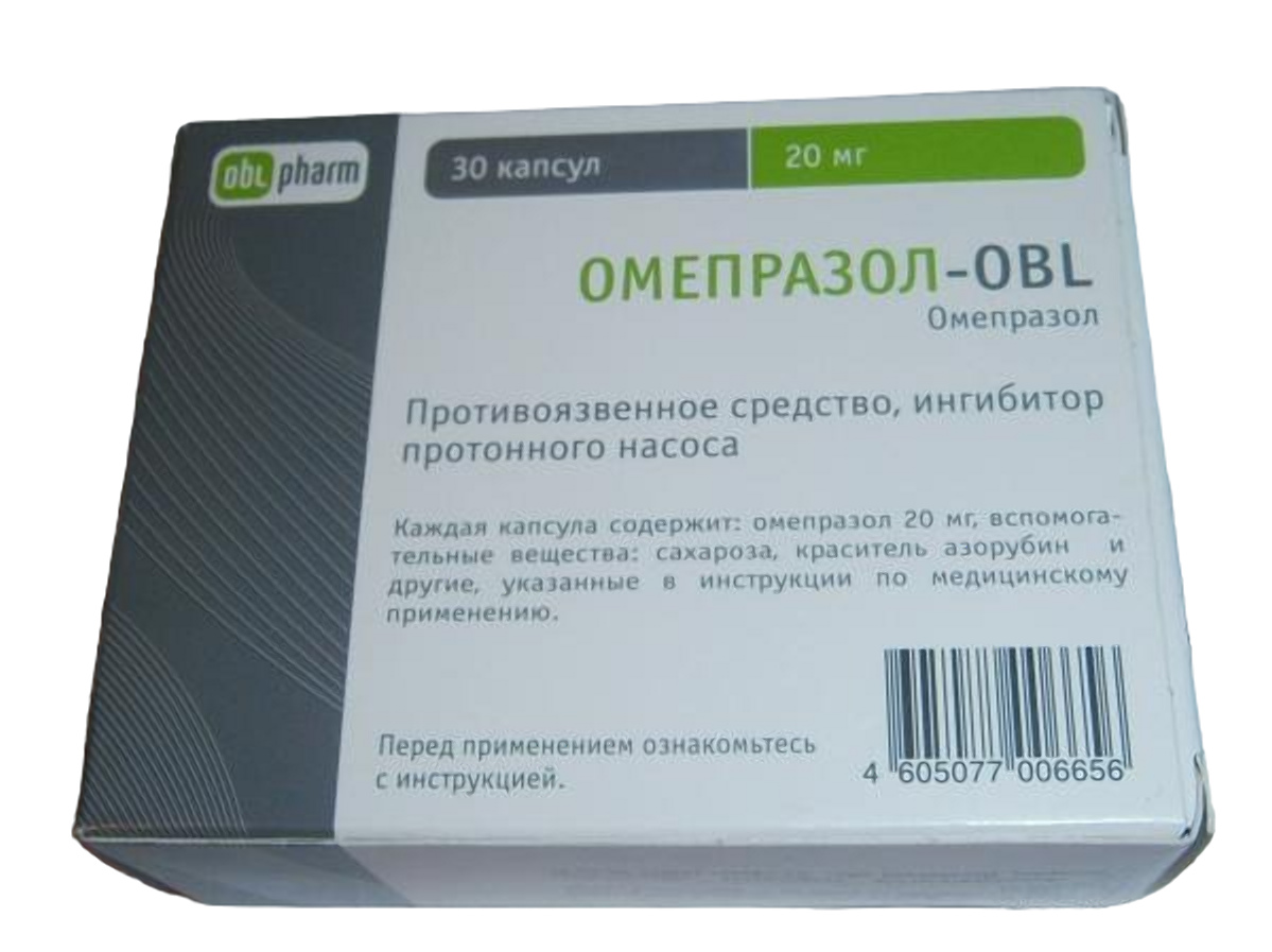 Омепразол-OBL капсулы 20 мг 30 шт. – купить в Москве, цены в  интернет-магазинах на Мегамаркет