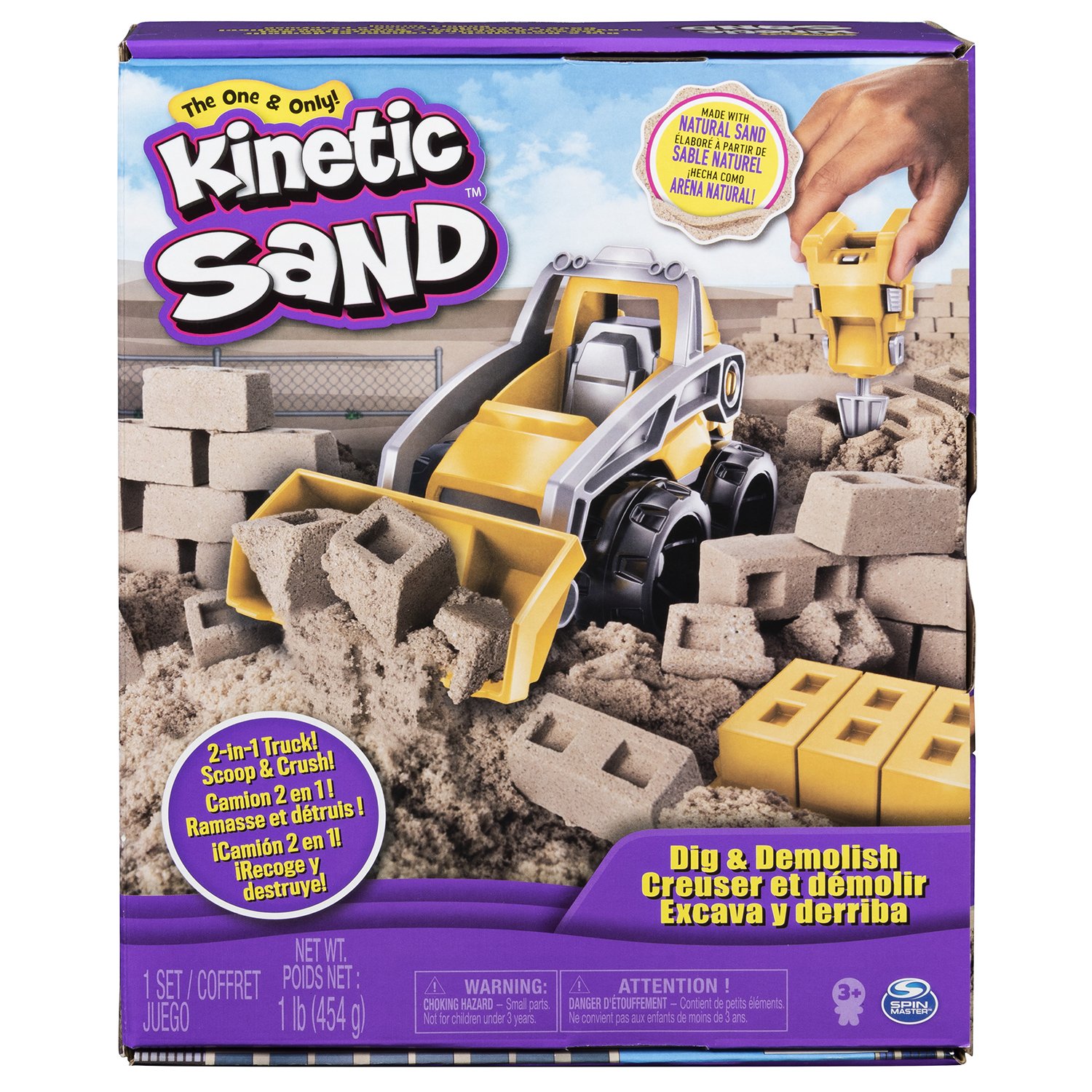 Купить набор для лепки из кинетического песка Бульдозер KineticSand  6044178, цены на Мегамаркет | Артикул: 100029998597