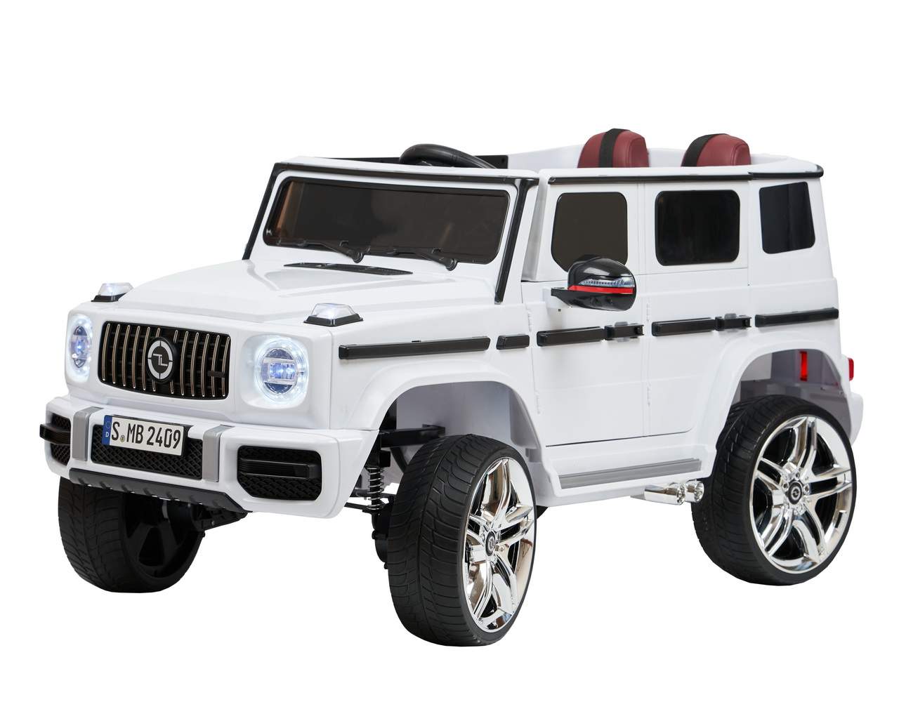 Купить детский электромобиль Джип ToyLand Mercedes Benz G63 (высокая дверь)  Белый, цены на Мегамаркет | Артикул: 100034494020