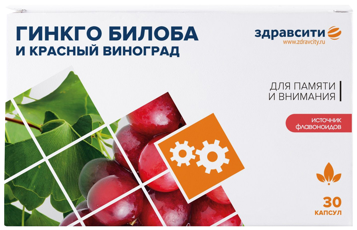 Гинго билоба и красный виноград Здравсити капсулы 300 мг 30 шт. - отзывы  покупателей на Мегамаркет | 100030121648