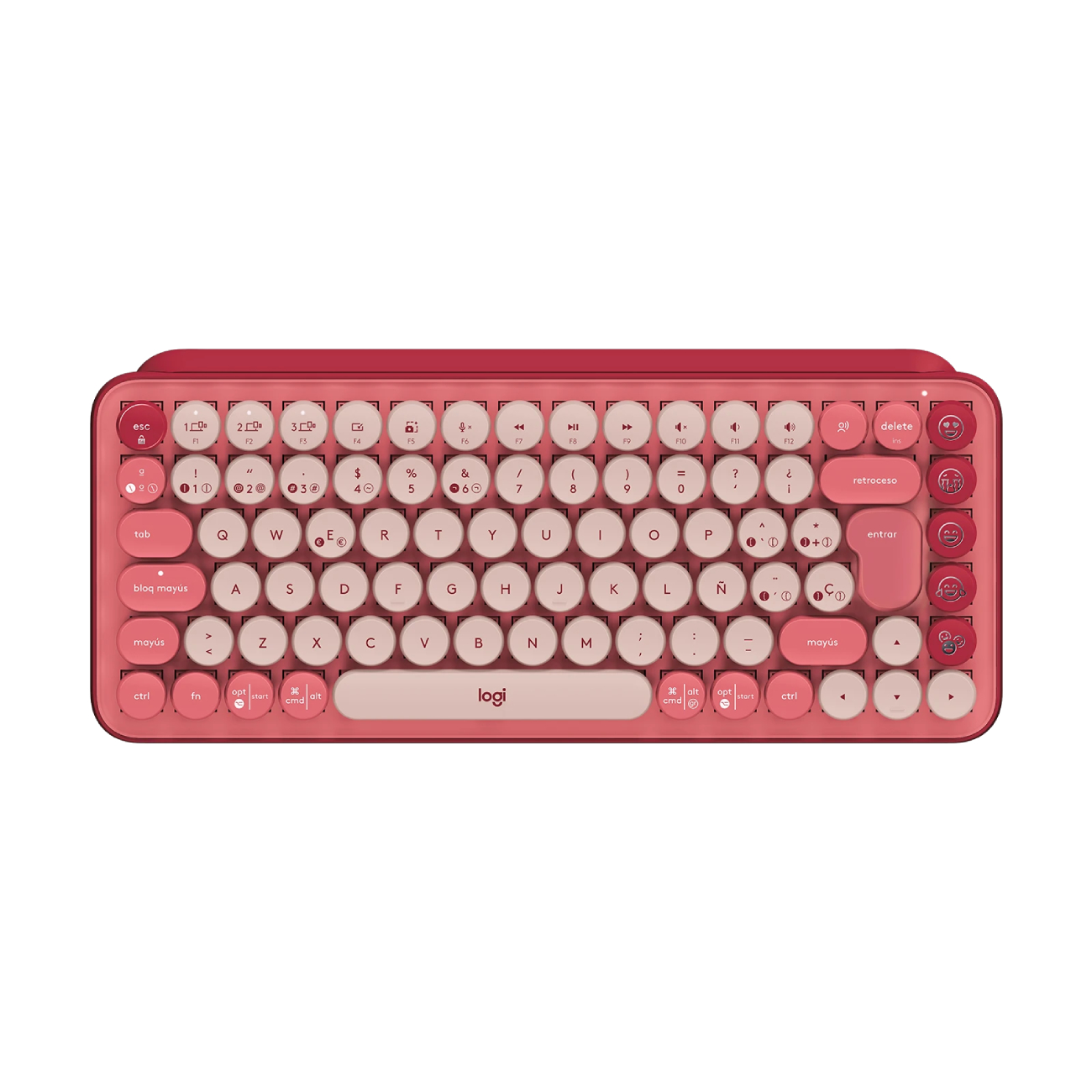 Teclado logitech k380 rosa sale