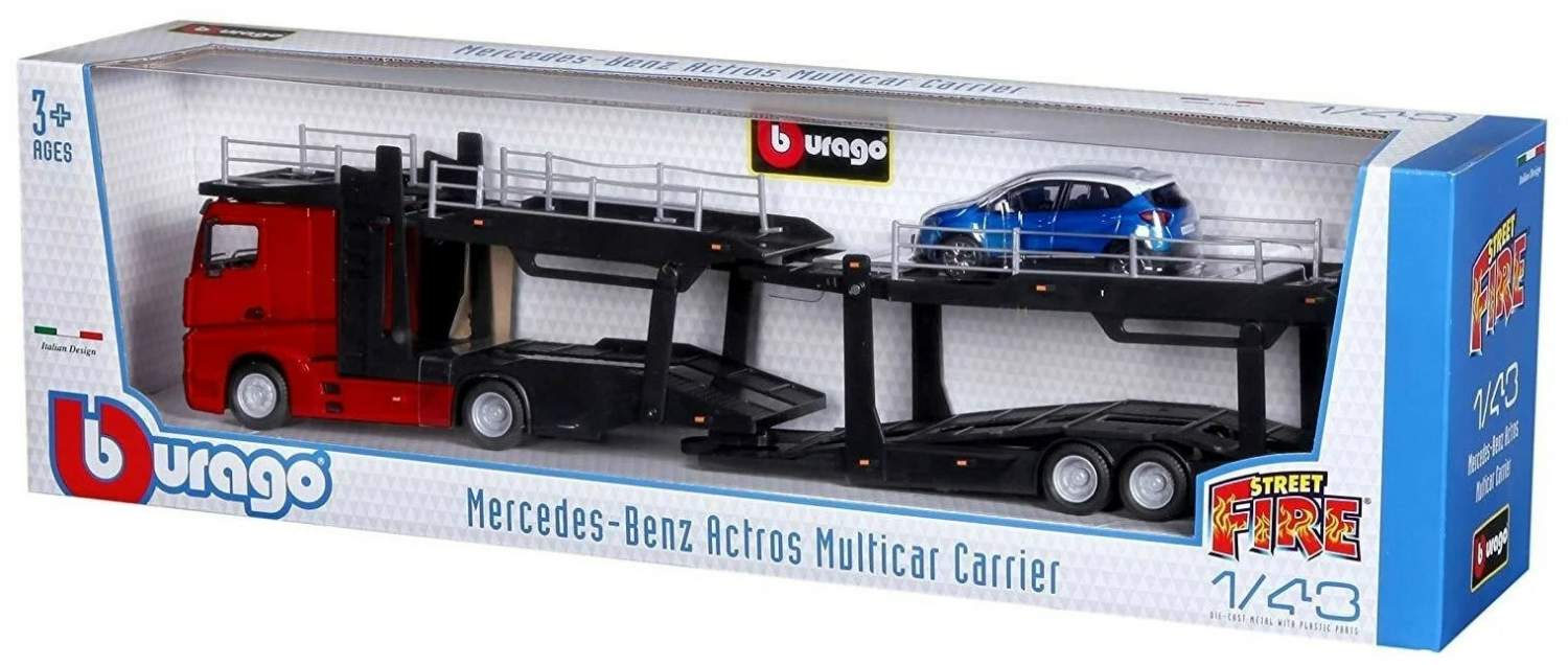 Набор машин BBURAGO Street Fire Mercedes-Benz 1:43, красный/черный/синий  18-31456 – купить в Москве, цены в интернет-магазинах на Мегамаркет