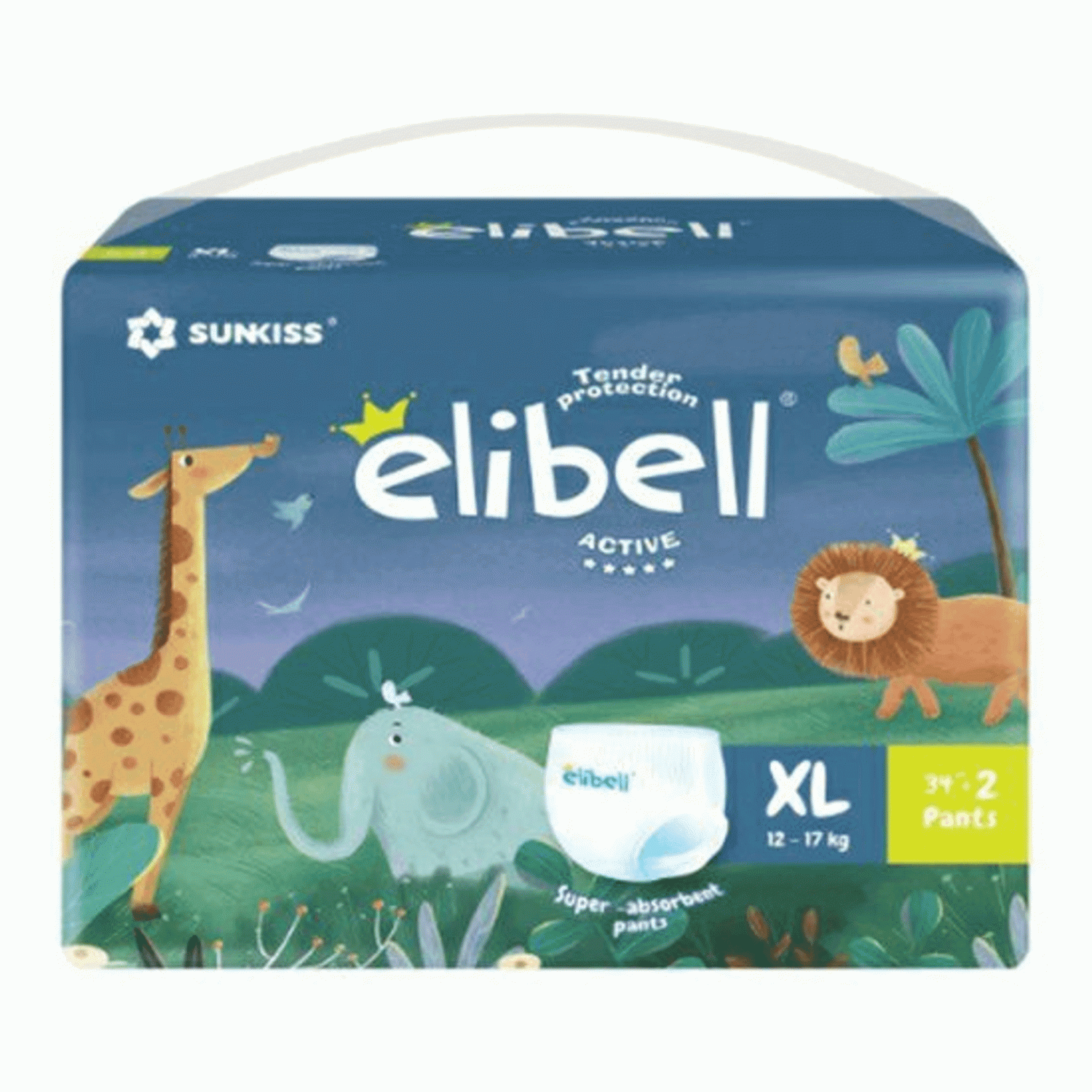 Отзывы о подгузники-трусики Elibell Active XL (12-17 кг) 36 шт - отзывы  покупателей на Мегамаркет | подгузники-трусики - 100045453439