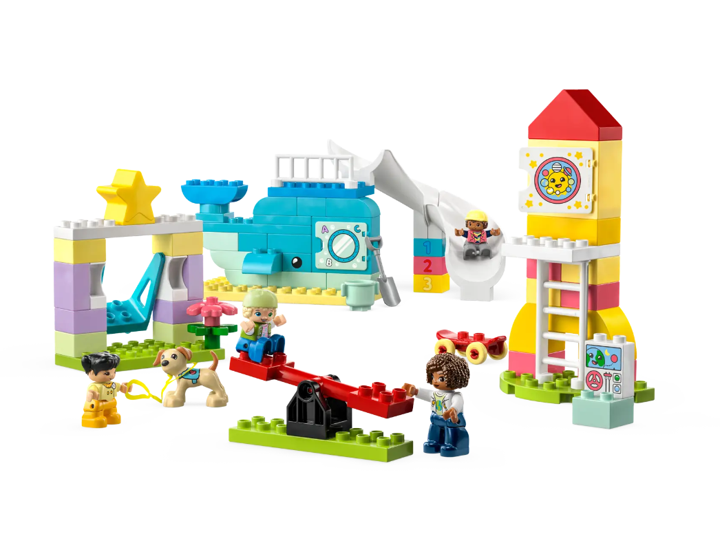 Купить конструктор LEGO DUPLO Детская площадка мечты, 75 деталей, 10991,  цены в Москве на Мегамаркет | Артикул: 100056152608