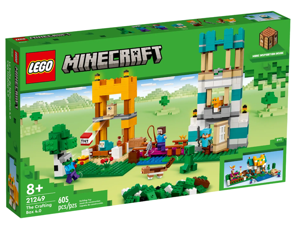 Купить конструктор Lego Minecraft The Crafting Box 4.0 , 21249, цены на  конструкторы в интернет-магазинах на Мегамаркет